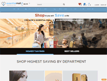 Tablet Screenshot of essentialmall.com